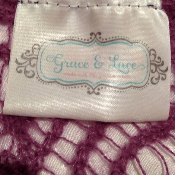 LACE Knit Amethyst Eternity Scarf Beautiful Gift - Picture 3 of 3